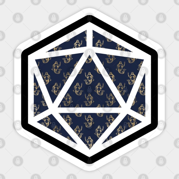 D20 Decal Badge - Love of the Sea Sticker by aaallsmiles